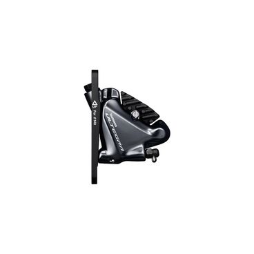 HYDRAULIC DISC BRAKE, BR-R8070, ULTEGRA,REAR, FLAT MOUNT, W/FIXING BOLT FOR MOUNT THICKNESS 25MM, W/O ADAPTER, W/L02A RESIN PAD(W/FIN), IND.PACK
