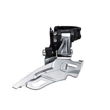 FRONT DERAILLEUR, FD-M611-D, DEORE, DOWN-SWING, DUAL-PULL,DIRECT MOUNT TYPE, CS-ANGLE: 66-69, FOR 40/42T, BLACK,