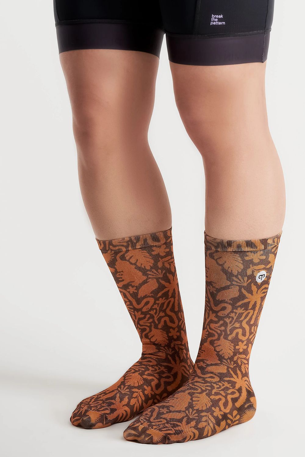 PEPPERMINT SIGNATURE SOCKS PRINT, Color: WILD ESPRESSO, Size: S/M