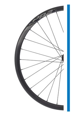 Wheel 21 P-R2 Front 700c 24h Disc, 100x12mm, Matte Black/Black