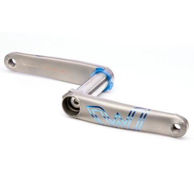 Cane Creek eeWINGS MTB Titanium Cranks (8-Bolt) - 30th Anniversary Silver/Blue - 165mm