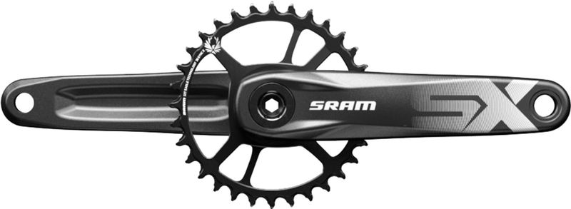 *Driveside w/ Chainring Only * SRAM, SX Eagle PowerSpline, Crankset, Speed: 12, BCD: Direct Mount, 32, Powerspline, 170mm, Black, Boost
