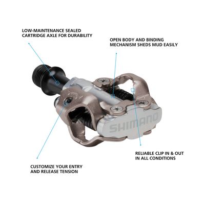 PD-M540 SPD PEDAL, BLACK,W/O REFLECTOR, W/CLEAT(SM-SH51)