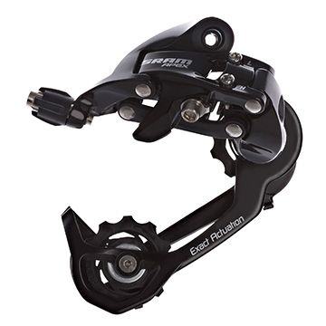 Sram, Apex, Rear derailleur, 10sp, WiFli, Medium cage, Black