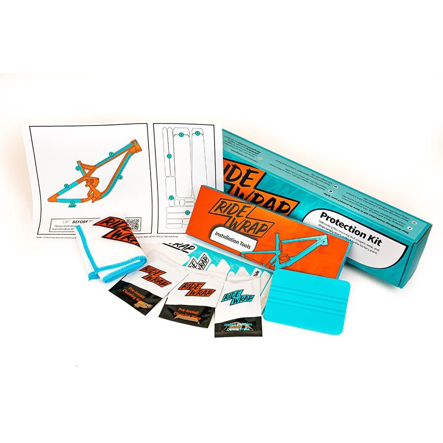 RideWrap, Covered Road &amp; Gravel Fork, Protective Wrap, Matte Clear