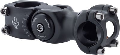 Kalloy 820 Stem - 90mm, 25.4 Clamp, Adjustable, 1 1/8", Aluminum, Black