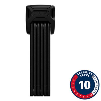 Abus, Bordo XPlus 6000K, Folding Lock, Key, 5.0mm, 90cm, 2.95', SH, Black