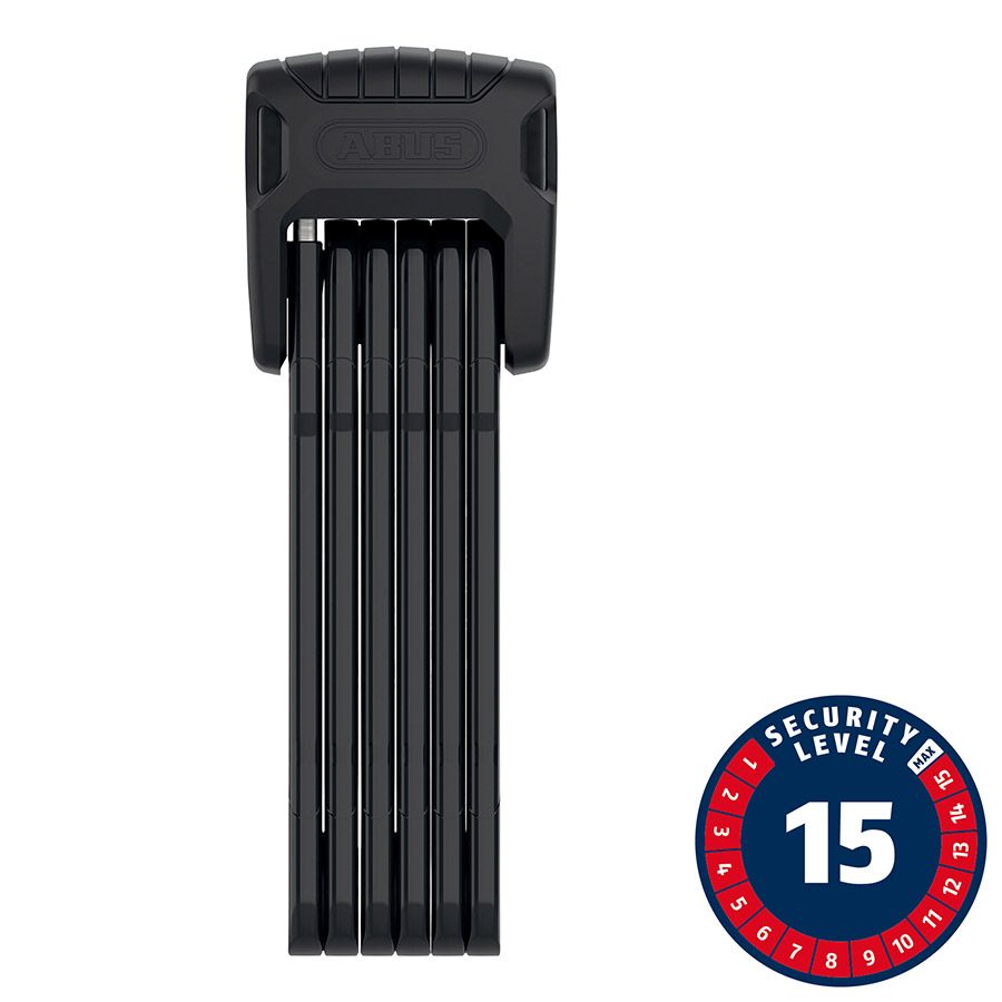 Abus, Bordo Granit XPlus 6500K, Folding Lock, Key, 5.5mm, 90cm, 2.95', SH, Black