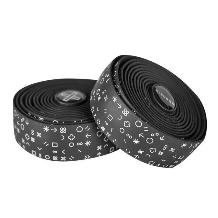 Burgh Cycling Hieroglyph Handlebar Tape, White Print