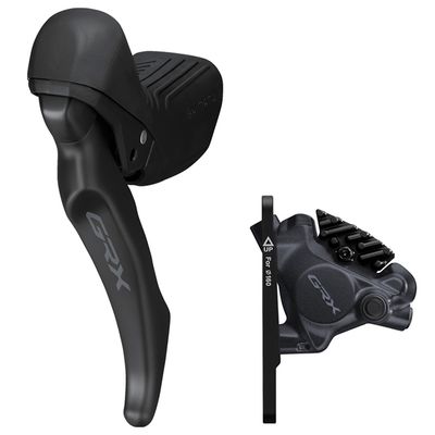 DISC BRAKE ASSEMBLED SET/J-KIT DIRECT, GRX, BL-RX610-L(L), BR-RX410(F), FOR 160MM ROTOR, RESIN PAD (W/FIN), W/CONNECTER INSERT, 1000MM HOSE (SM-BH90 BLACK) ONE