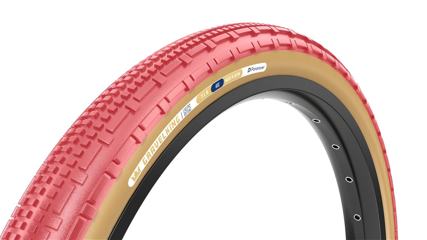Panaracer GravelKing X-1, 700C x 45, Tire – Limited Edition Sakura Pink/Brown