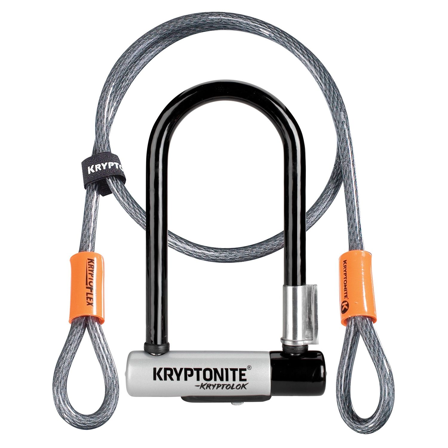 KRYPTOLOK MINI-7 W/4 CABLE BLK W/FRAME BRACKET
