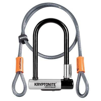 KRYPTOLOK MINI-7 W/4 CABLE BLK W/FRAME BRACKET