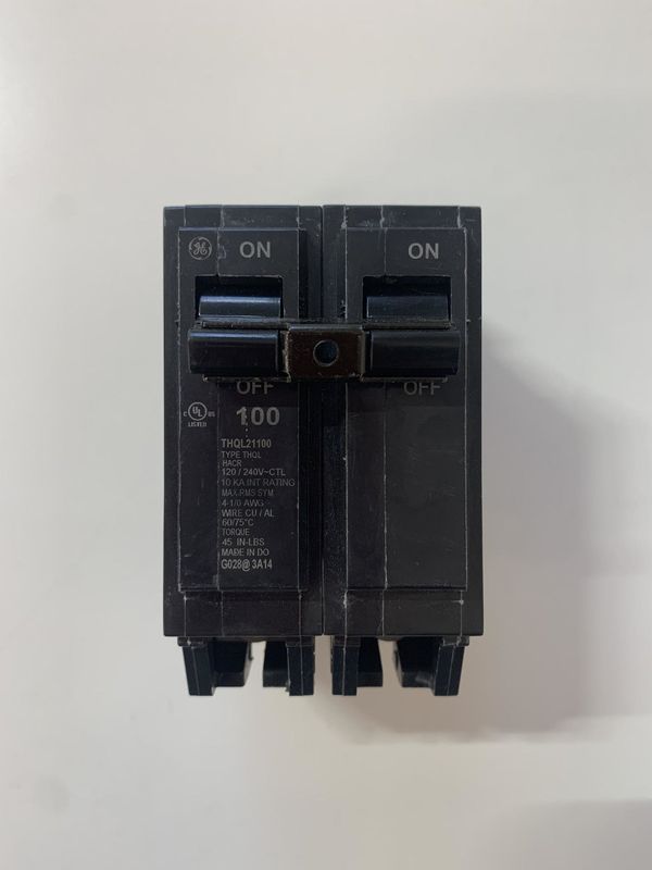 THQL-21100 BREAKER GE 2-100 AMPS PLUG-IN DOBLE GRUESO