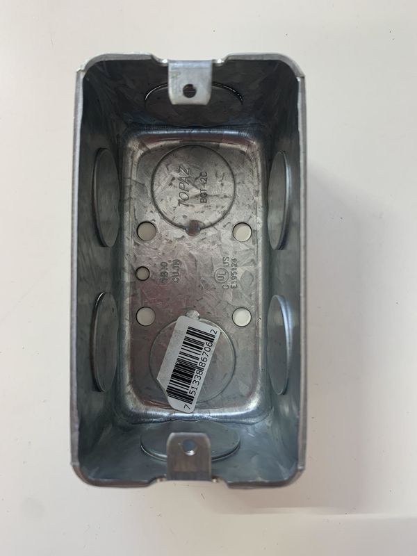 CAJA 2X4 KO 3/4 inch DEEP 1 7/8 inch 58361 3/4  H4454