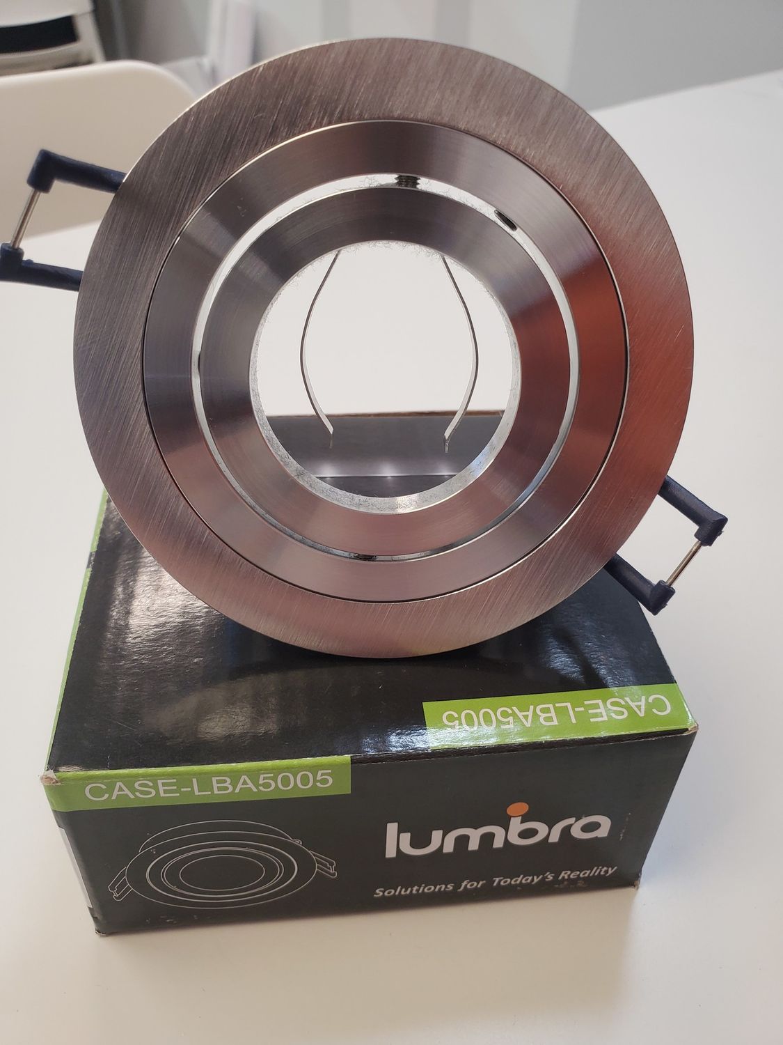 LBA5005AL FASCIA ROUND ALUM CASING DIA: 2.62&quot; CUTTING: 3.15&quot; ADJUSTABLE, FRONT REPLACE BULB, LAMPHOLDER GU10