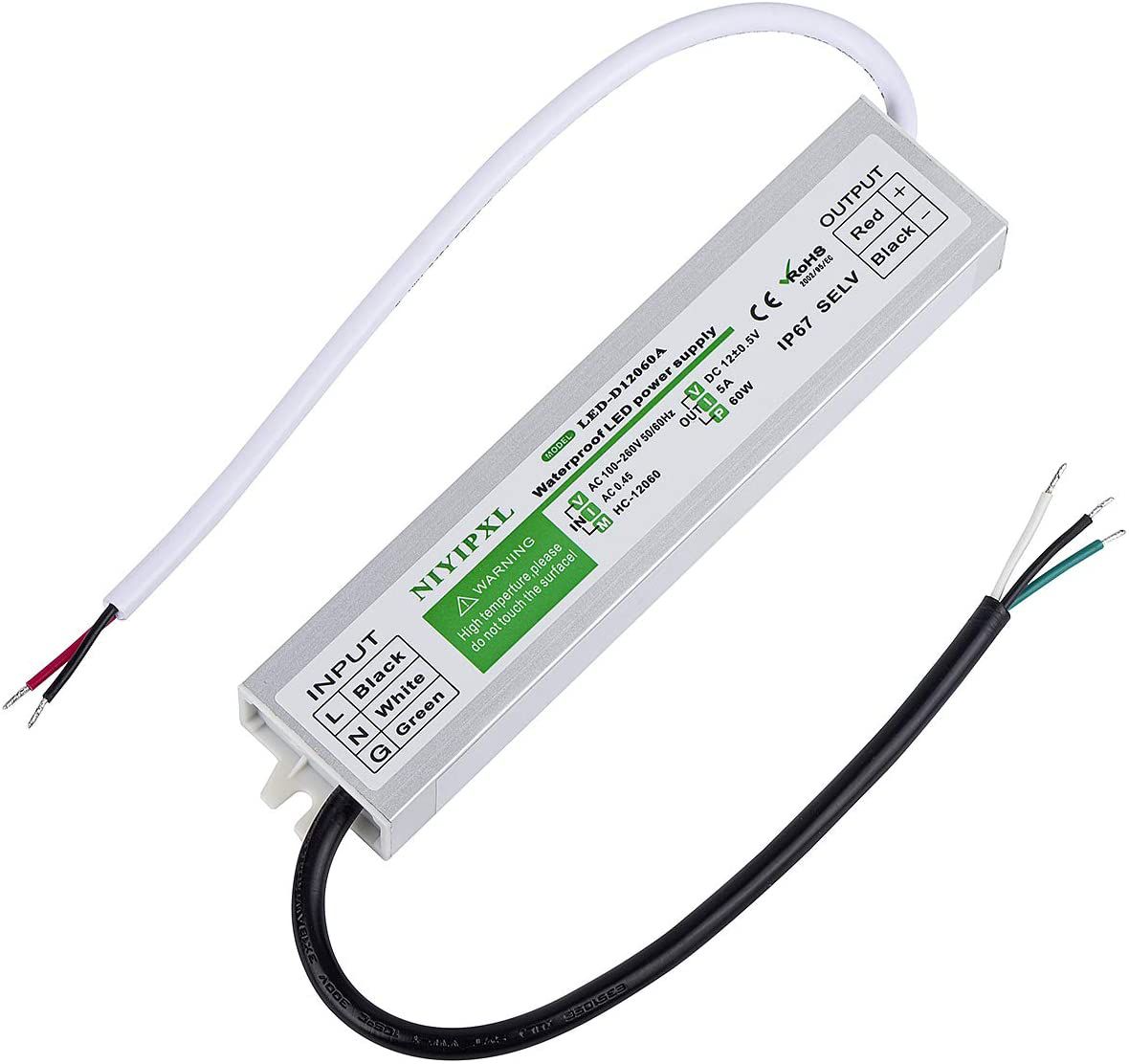 LBA-WPS-60W 100-130V WATERPROOF POWERSUPPLY, OUTPUT 24VDC