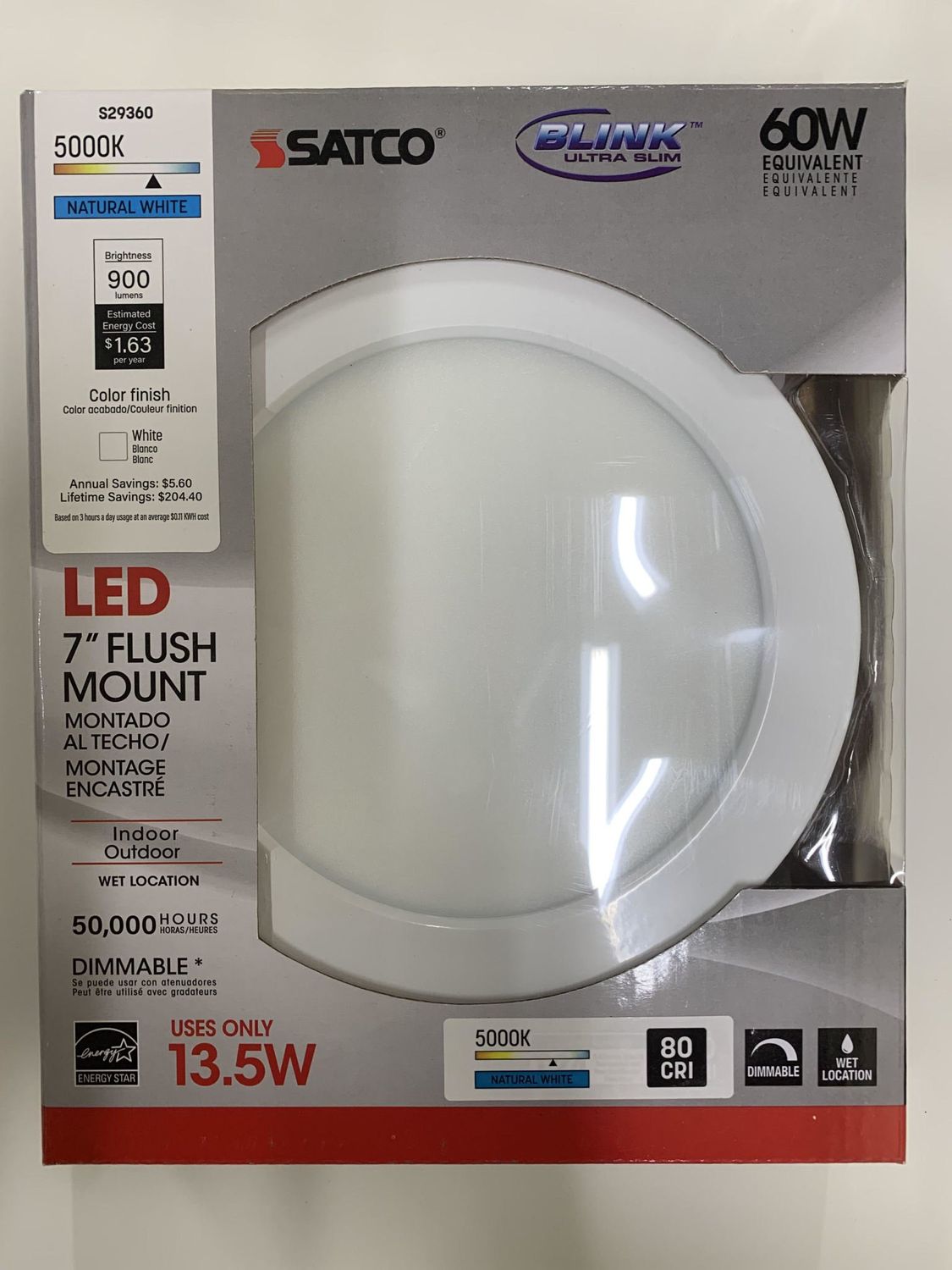 S29360 5000K 13.5W 120V