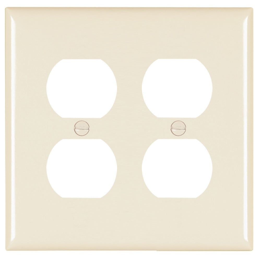 8822-I 2-gang duplex receptacle plastic plate, I