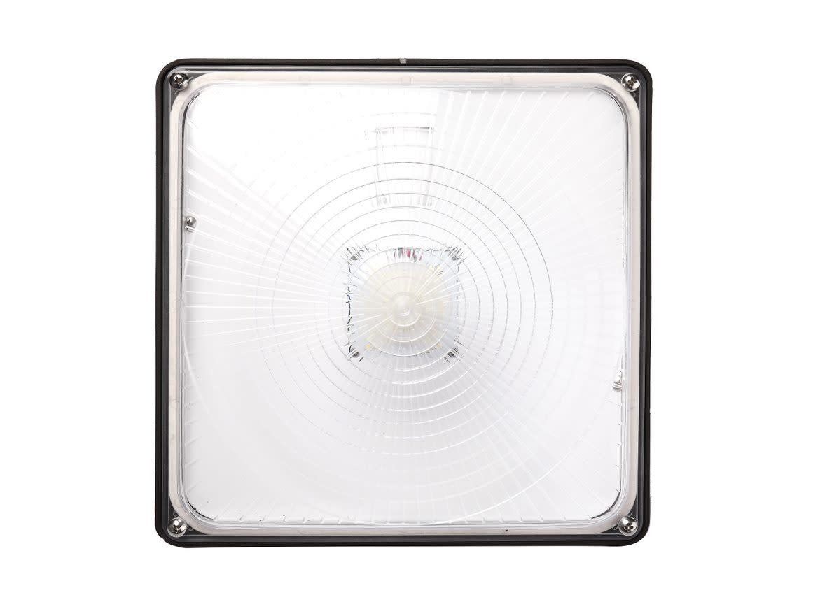 LBKPY301D-45W-50K-10-BR  45W LED DOB CANOPY LED, 120-277V 0-10V DIM 5000K, BRONCE