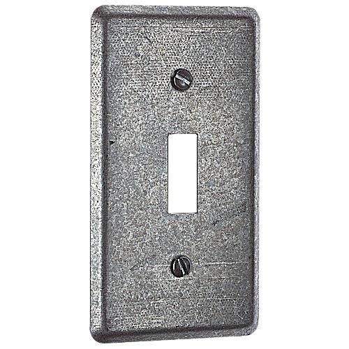 TAPA INDUSTRIAL 2 X 4 SWITCH SENCILLO METAL –58C30