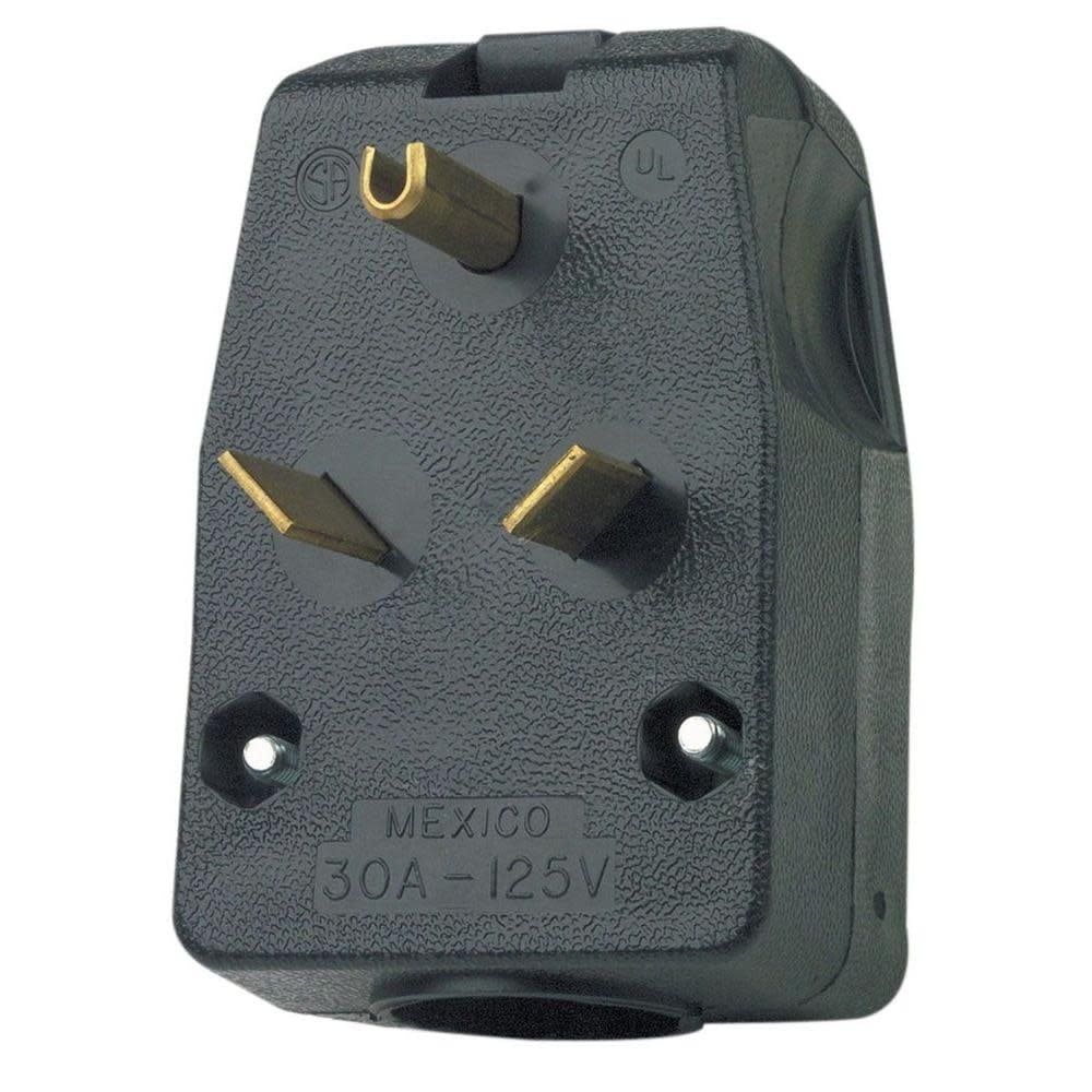 LEVITON 830-E TRAVEL PLUG MACHO 30 AMPS/125, NEMA TT-30P