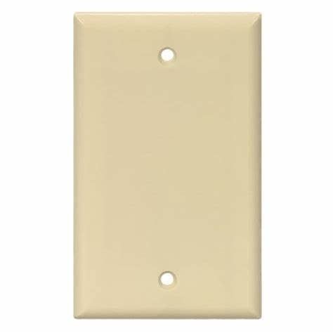 8801-I RESI BLANK WALL PLATE 1 G IV TAPA PLASTICA 2X4