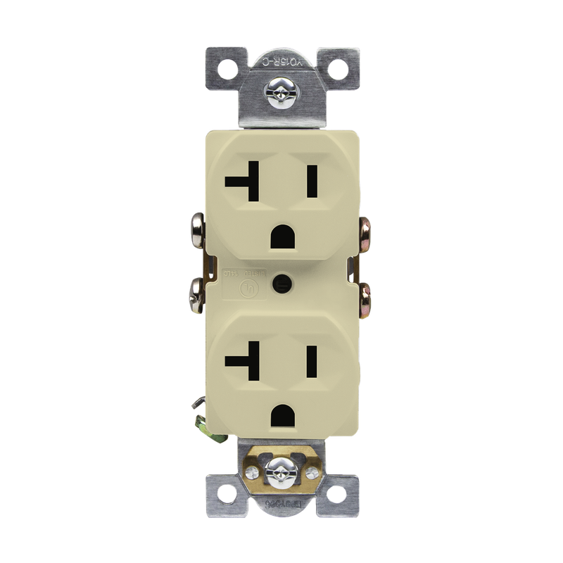 62040-I COMMERCIAL DUPLEX RECEPTACLE 20A 125V 5-20R IV (RECEPTCULO DOBLE 20A)
