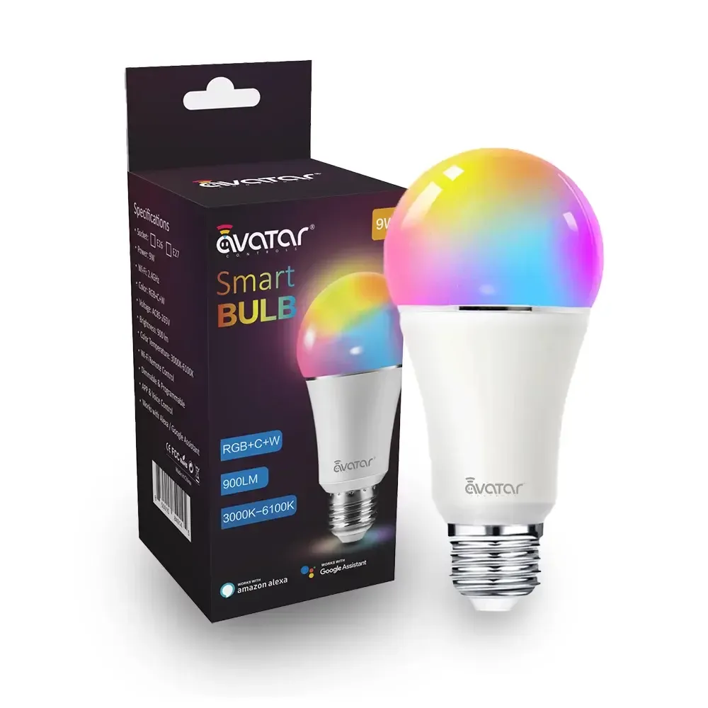 WIFI SMART LED BULB 9W RGBW E26