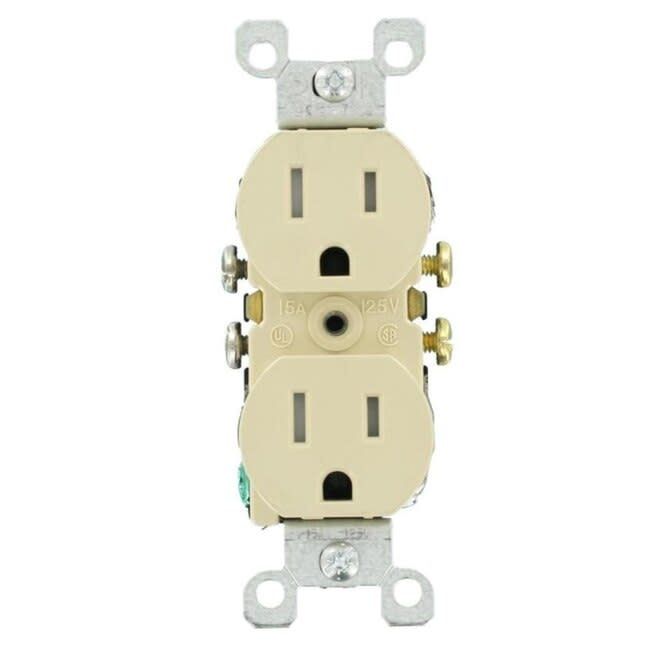 61580-TR-I Residential grade, tamper resistant receptacle 15A 125V 5-15R IV