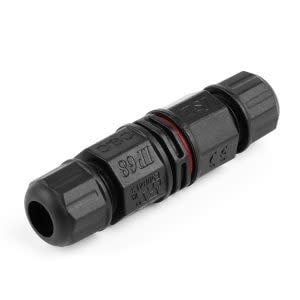 AM-GP-20NI3N00 STRAIGHT 3 CORE WATERPROOF CONNECTOR CONECTOR NEGRO RECTO