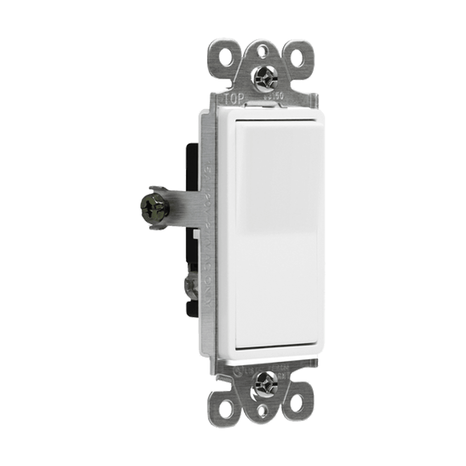 93150-W RESI DECORATOR SWITCH QUIET 15A 3-WAY 120-277V WH
