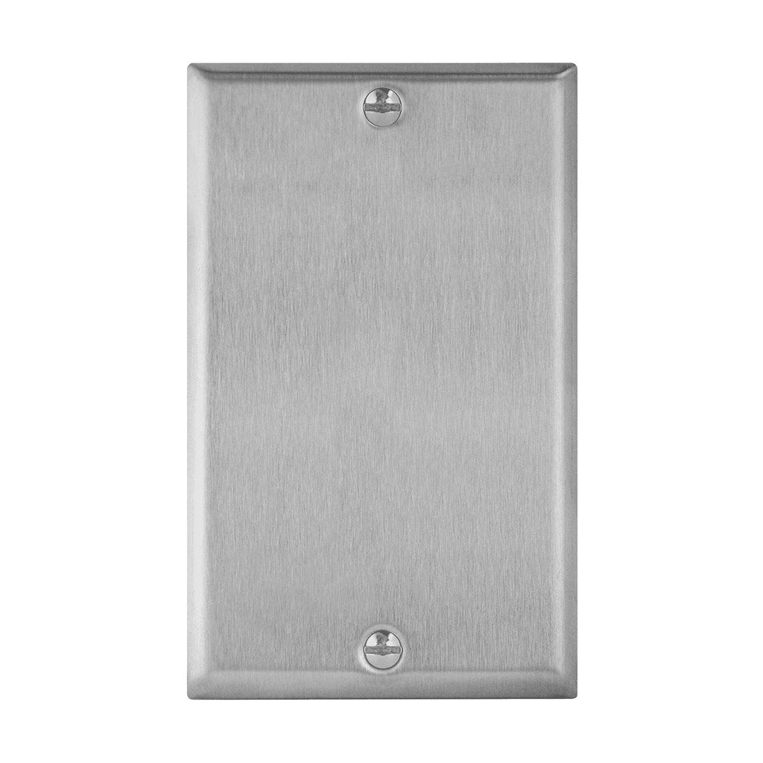7701 COMMERCIAL BLANK METAL PLATE 1G STAINLESS STEEL