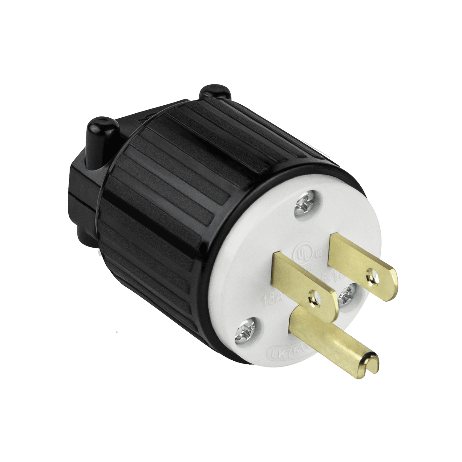 66200-BK PLUG 15 AMP 125V IND GRADE