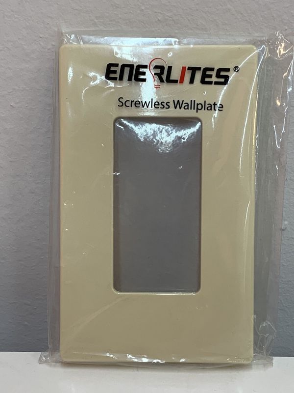 SI8831-I COMMERCIAL SNAP IN SCREWLESS DECORATOR /GFCI WALL PLATE 1G  IVORY