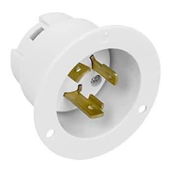 66453-W-F L530 PFI INDUSTRIAL GRADE LOCKING FLANGED INLET 30A-125V ENERLITES