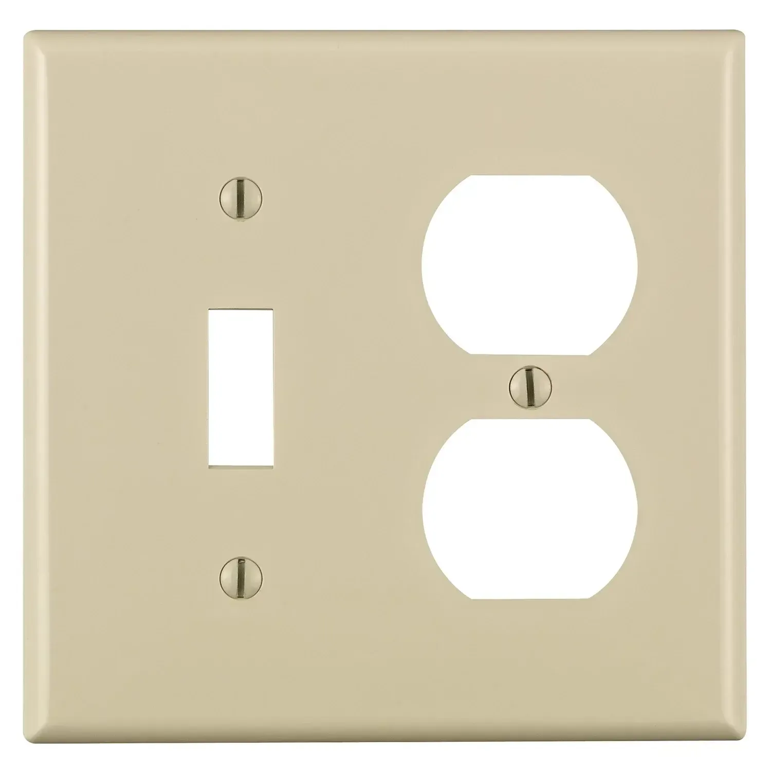 881121-I RESIDENCIALCOMBO TOGGLE / DUPLEX RECEPTACLE 2GANG IVORY