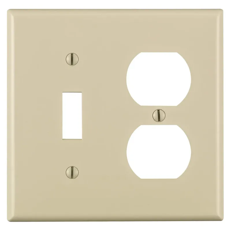 881121-I RESIDENCIALCOMBO TOGGLE / DUPLEX RECEPTACLE 2GANG IVORY