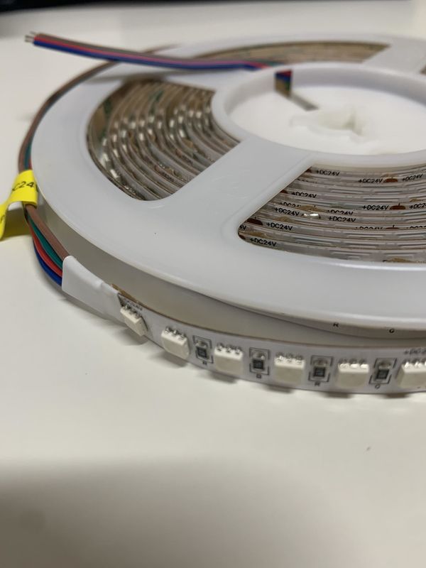 LBA-24-RGB-120 RGB STRIP LIGHT 10MM PCB 24V 14W/M IP20