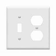 881121-W RESIDENCIAL COMBO TOGGLE DUPLEX RECEPTACLE 2GANG WH