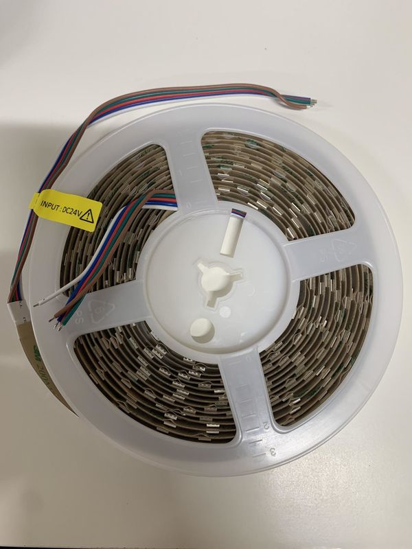 LBA-24-RGB+W LED STRIP LIGHT 12MM PCB RGB+3000K IP20 14W/M 60 LED/M 12MM PCB  5 PIN CABLE