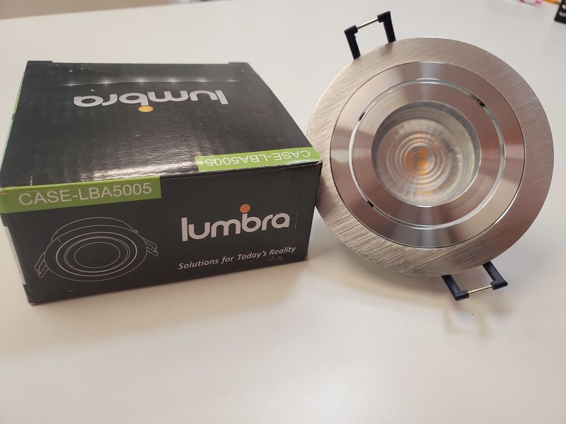 LBA5005AL FASCIA ROUND ALUM CASING DIA: 2.62" CUTTING: 3.15" ADJUSTABLE, FRONT REPLACE BULB, LAMPHOLDER GU10