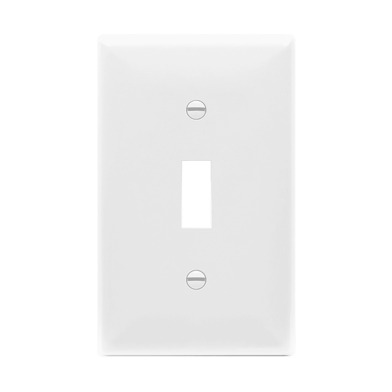 8811-W 1-GANG TOGGLE SWITCH PLATE WHiTE (TAPA BLANCA 1 GANGA)