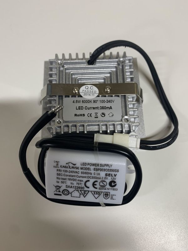 LD209S 4.5W CUADRADA SILVER 6000K