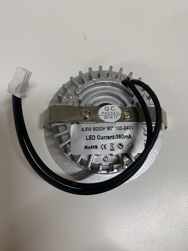 LD209 4.5W REDONDA SILVER 6000K LD209 4.5W 150mA 4.5W SMD LED/CREE 6000K ALUMINIUM