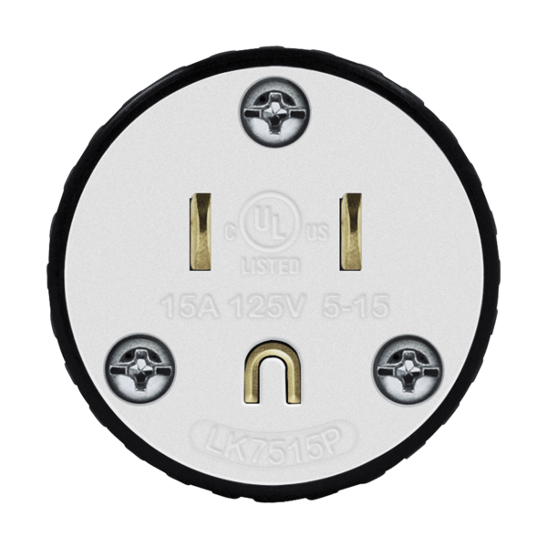 66200-BK PLUG 15 AMP 125V IND GRADE