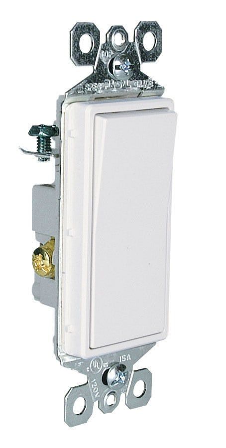 SWITCH 3 WAY 15A 120-277 DECORA WHITE / TM873W