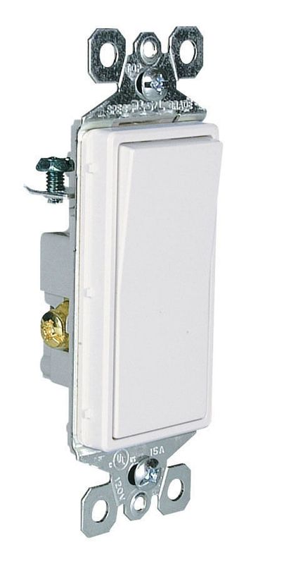 SWITCH 3 WAY 15A 120-277 DECORA WHITE / TM873W
