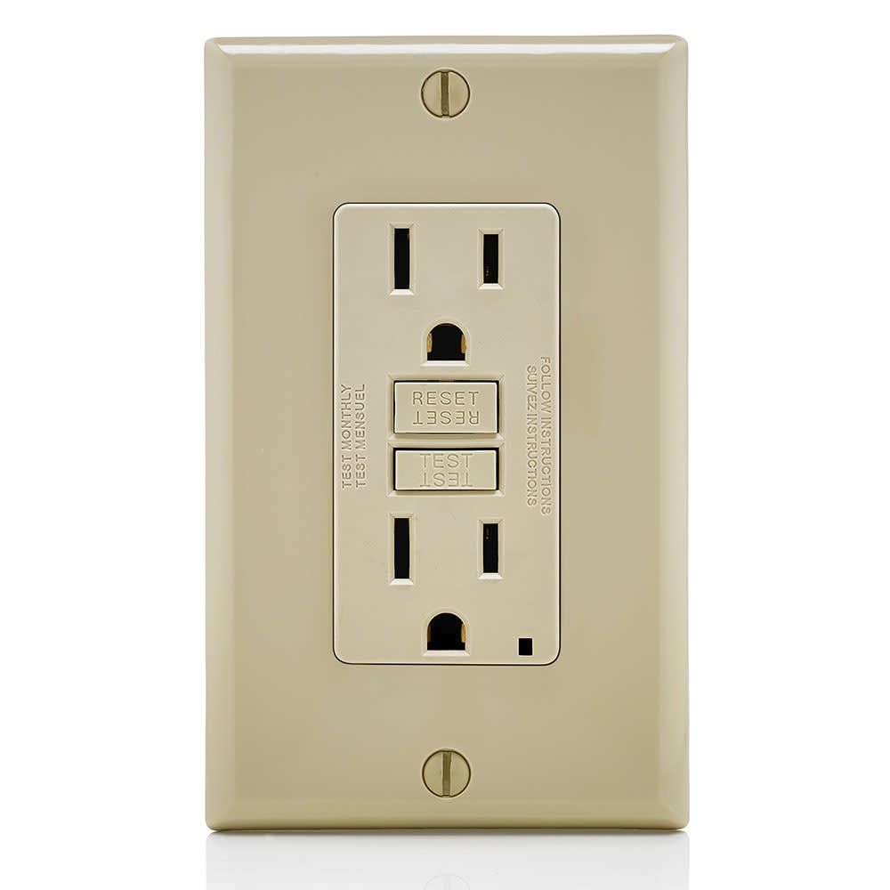 RECEPTACULO GROUND FAULT 15 AMP - 125V IV0RY /GFNT1-I/6598I