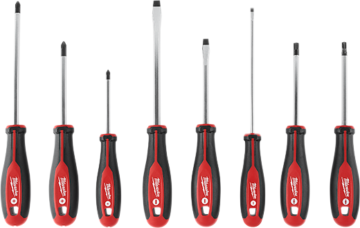 Milwaukee 8pc SCREWDRIVER SET W ECX/ 48-22-2708